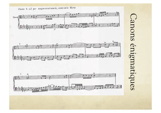 Canons énigmatiques
 