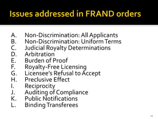 Proclusive Licensing SEPs: When are License Terms Fair, Reasonable and Non ...