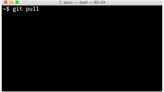 ~$	git pull
 