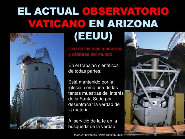 Resultado de imagen para observatorio vaticano arizona
