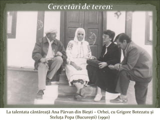 La talentata cântăreaţă Ana Pârvan din Bieşti – Orhei, cu Grigore Botezatu şi
Steluţa Popa (Bucureşti) (1990)
 