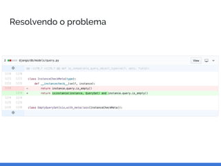 Resolvendo o problema
 