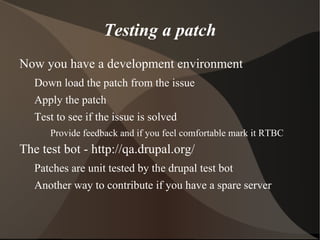 Account settings Contributor links Access areas of interest on the queue quickly Developer links Get tarball snapshots of head 