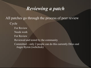 The documentation queue 