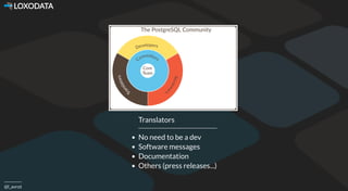  LOXODATA
@l_avrot
Translators
No need to be a dev
Software messages
Documentation
Others (press releases...)
 