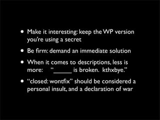 Contributing To WordPress