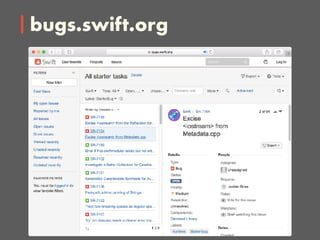 bugs.swift.org
 