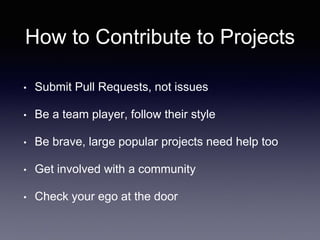 Contributing to Open Source Software | PPTX