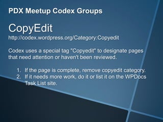 Contributing to the WordPress Codex