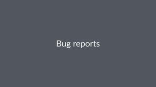 Bug$reports
 