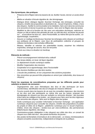 Contribution des Panels pour la Démocratie en Région Centre-Val de Loire 