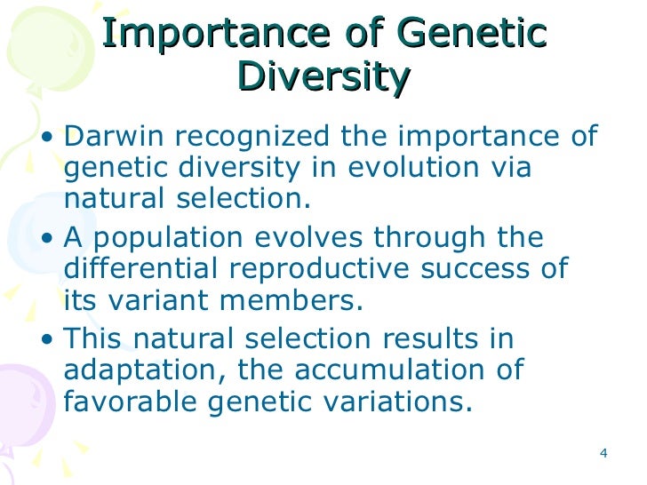 Why Is Genetic Diversity Important For Natural Selection Why Is Genetic Diversity Important For Natural Selection