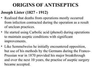 Contribution of joseph lister | PPT