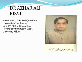Contribution of pakistani psychologists | PPTX