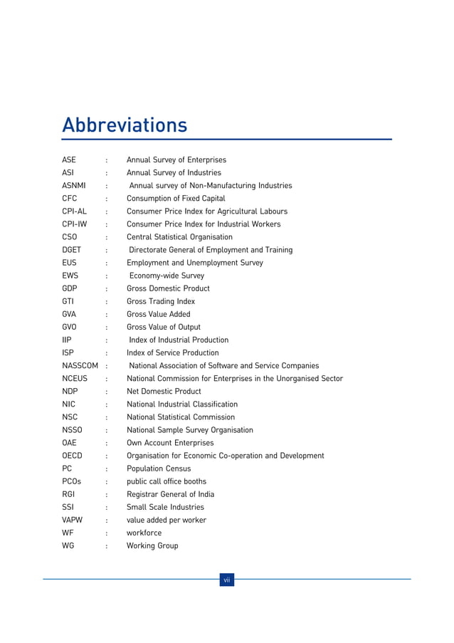 Contribution Of The Unorganised Sector To GDP