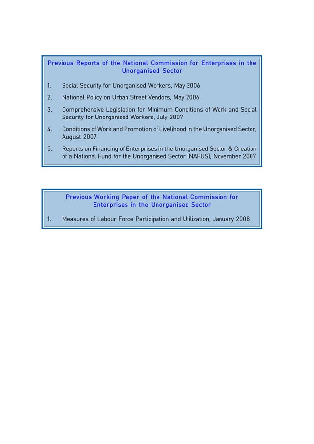 Contribution Of The Unorganised Sector To GDP