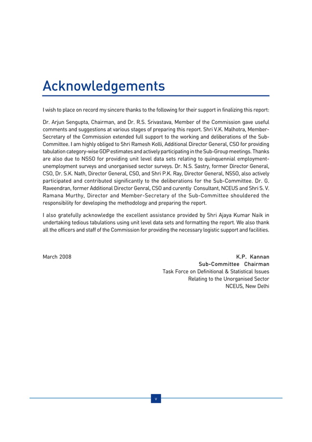 Contribution Of The Unorganised Sector To GDP