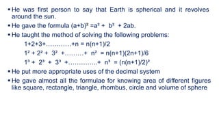 Math Contribution 2 Contributions of Mathematicians | PPTX