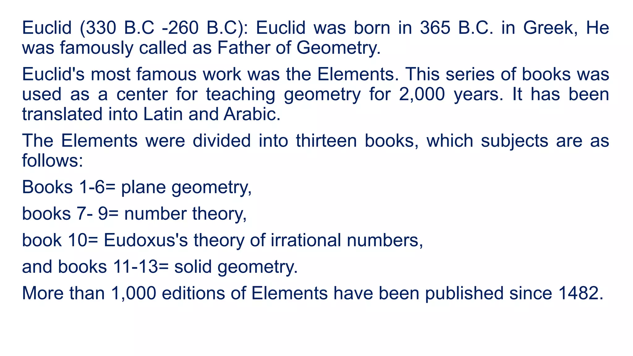 Euclid 10 Famous Quotes #Euclid #Quotes #Viral #Fyp #fypシ #Foryou #Tre... |  TikTok, image size:2048x1152