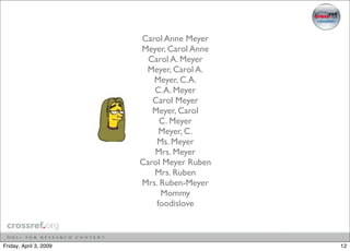 Identity and the Scholar, 2009 Allen Press Seminar, April 2009, Washington DC