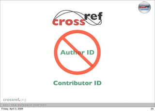 Identity and the Scholar, 2009 Allen Press Seminar, April 2009, Washington DC