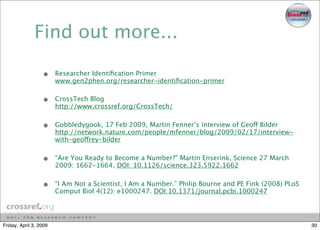 Identity and the Scholar, 2009 Allen Press Seminar, April 2009, Washington DC