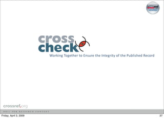 Identity and the Scholar, 2009 Allen Press Seminar, April 2009, Washington DC