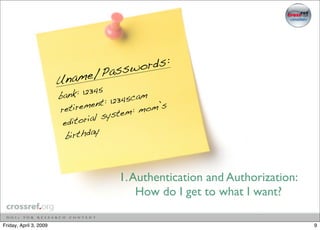 Identity and the Scholar, 2009 Allen Press Seminar, April 2009, Washington DC