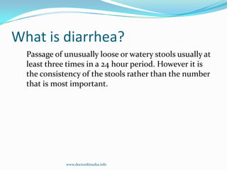 Control of diarrheal diseases | PPTX