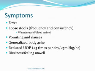 Generalized Unwell Control of diarrheal diseases | PPTX