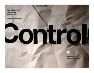 Control (Annotated)