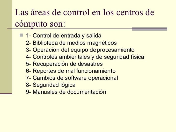 Control Centro De Computo