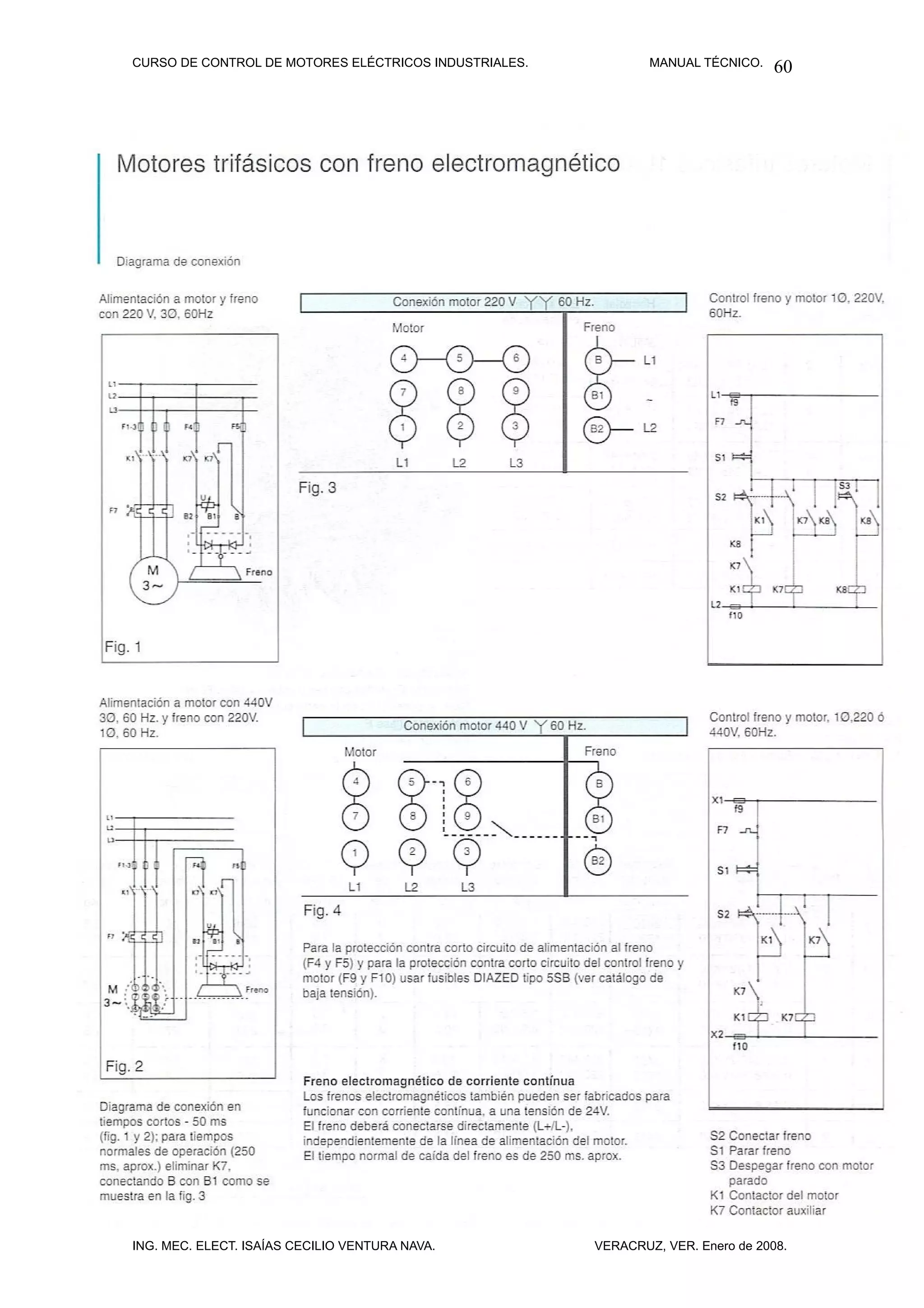 CURSO DE CONTROL DE MOTORES ELÉCTRICOS INDUSTRIALES.           MANUAL TÉCNICO.   60




ING. MEC. ELECT. ISAÍAS CECILIO VENTURA NAVA.          VERACRUZ, VER. Enero de 2008.
 