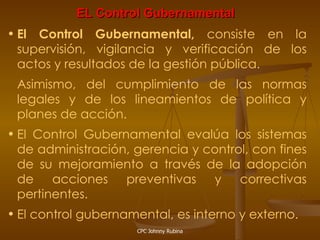Control Gubernamental | PDF