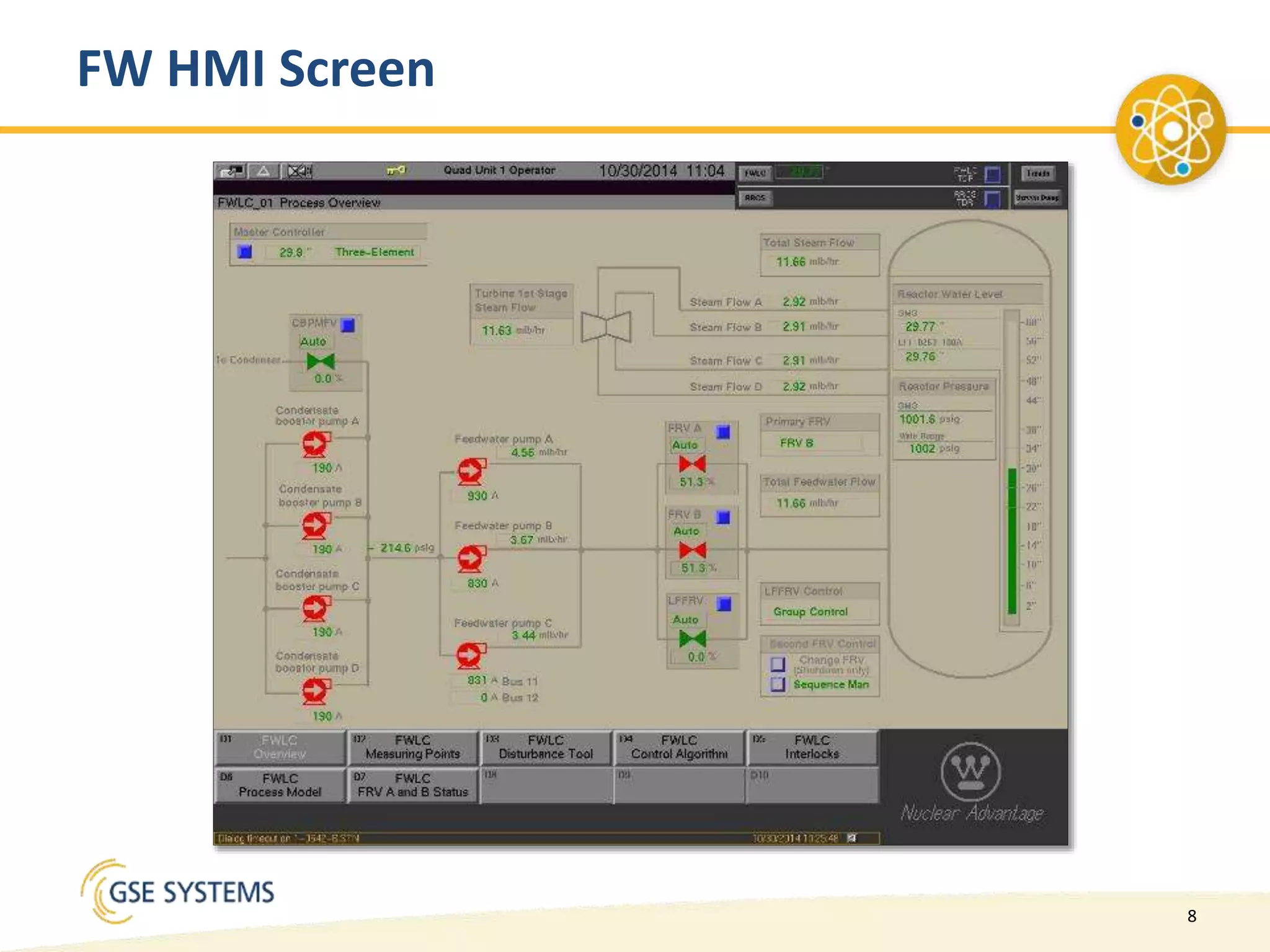 8
FW HMI Screen
 