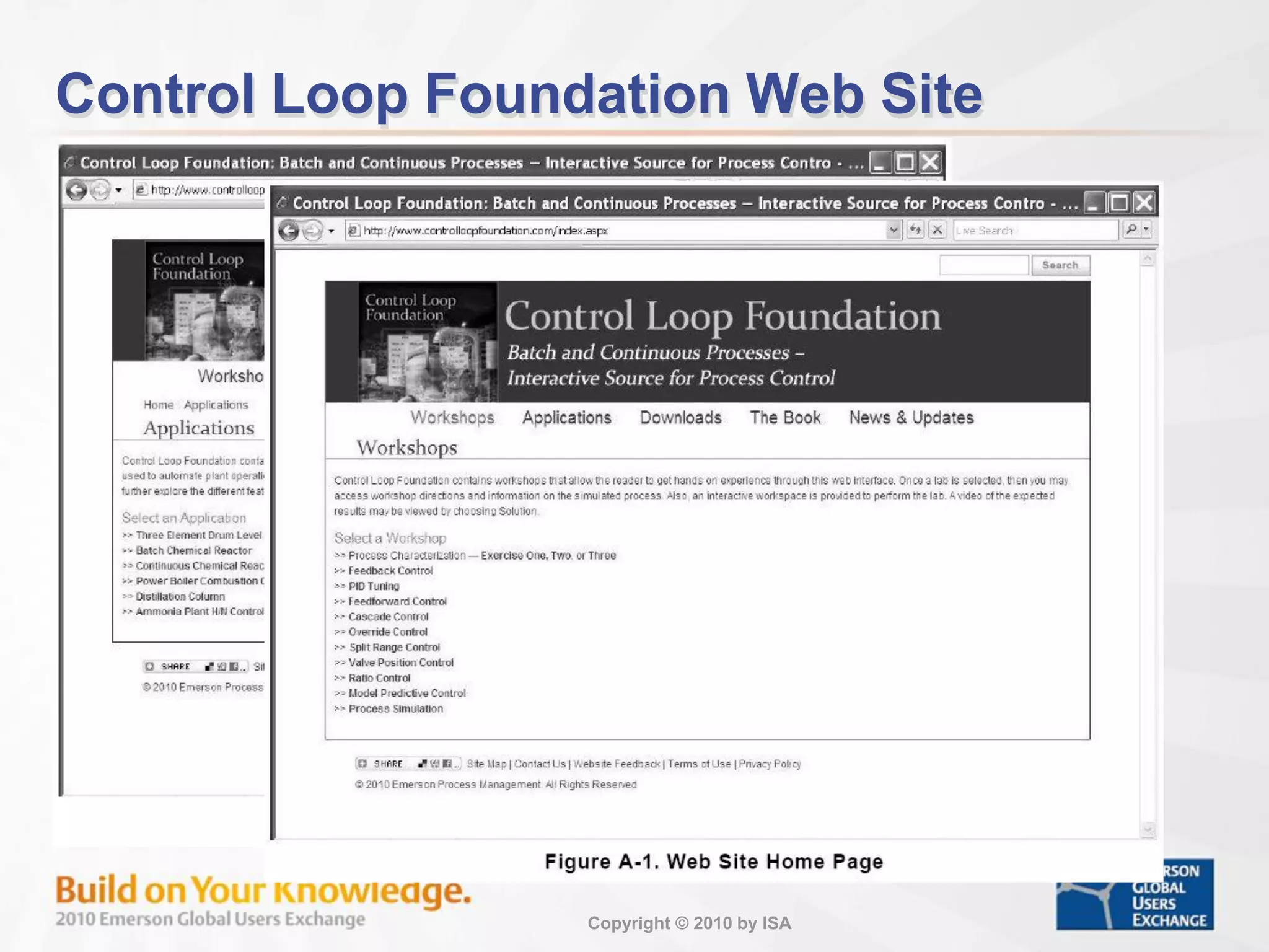Copyright © 2010 by ISA
Control Loop Foundation Web Site
 
