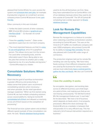 Control-M - Guide to Selecting a Workflow Orchestration Product | PDF