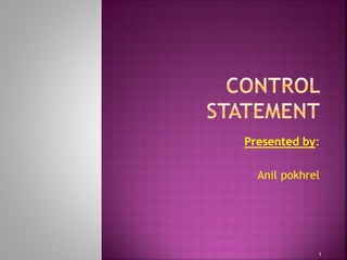 Control statement | PPT