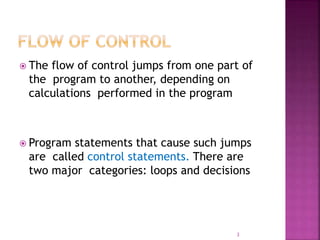 Control statement | PPTX