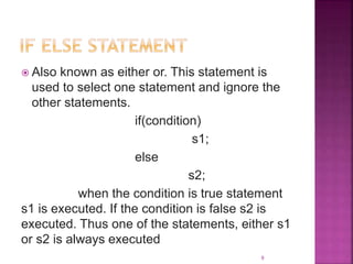 Control statement | PPTX