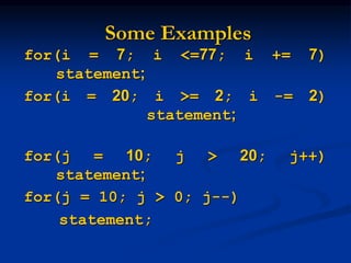 control-statements, control-statements, control statement | PPT
