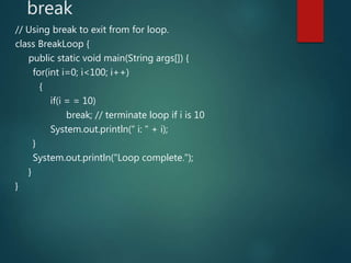 Control statements | PPT
