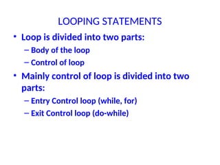 control-statements....ppt - definition | PPT image.