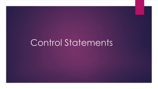 control-statements in C Language MH.pptx | Programming Languages ...