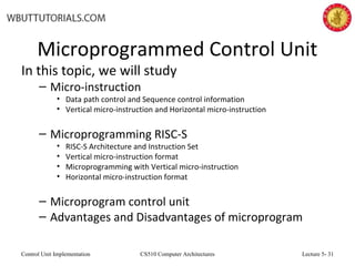 Control unit-implementation | PPT