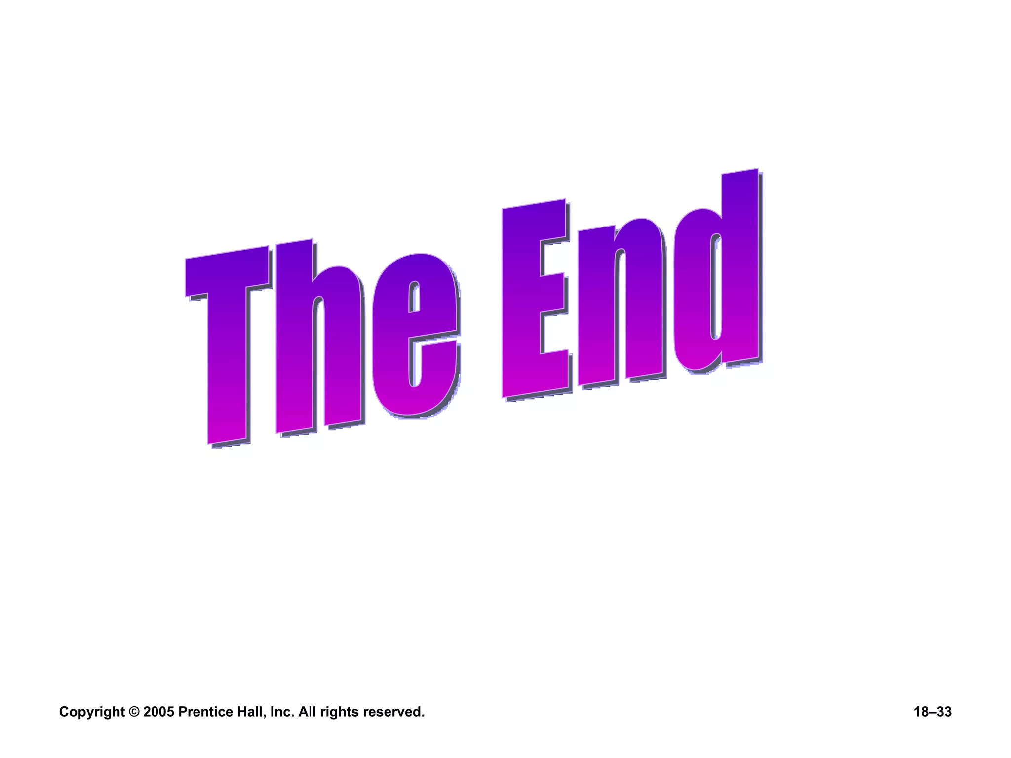 The End 