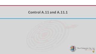 iFour ConsultancyControl A.11 and A.11.1
 