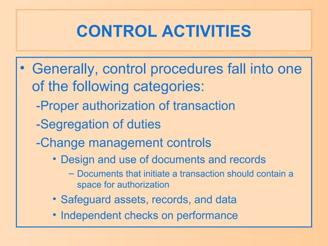 Control&accounting information system | PPT