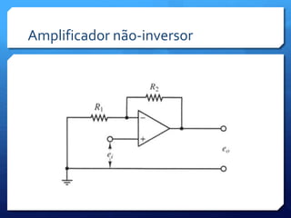 Amplificador não-inversor 
 