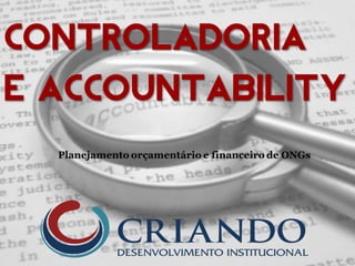 Controladoria
e Accountability
 